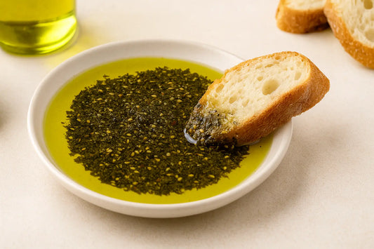 Olive Oil Dip for Bread (with Palestinian Zaatar)