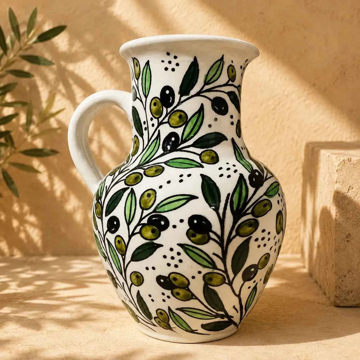 Handmade Ceramic Water Pitcher, Jug & Carafe 15 × 20 cm