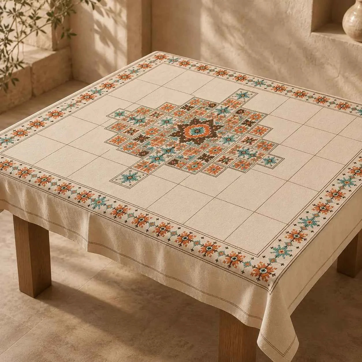 Tablecloth – Handmade Palestinian Table Cover 160×100 cm