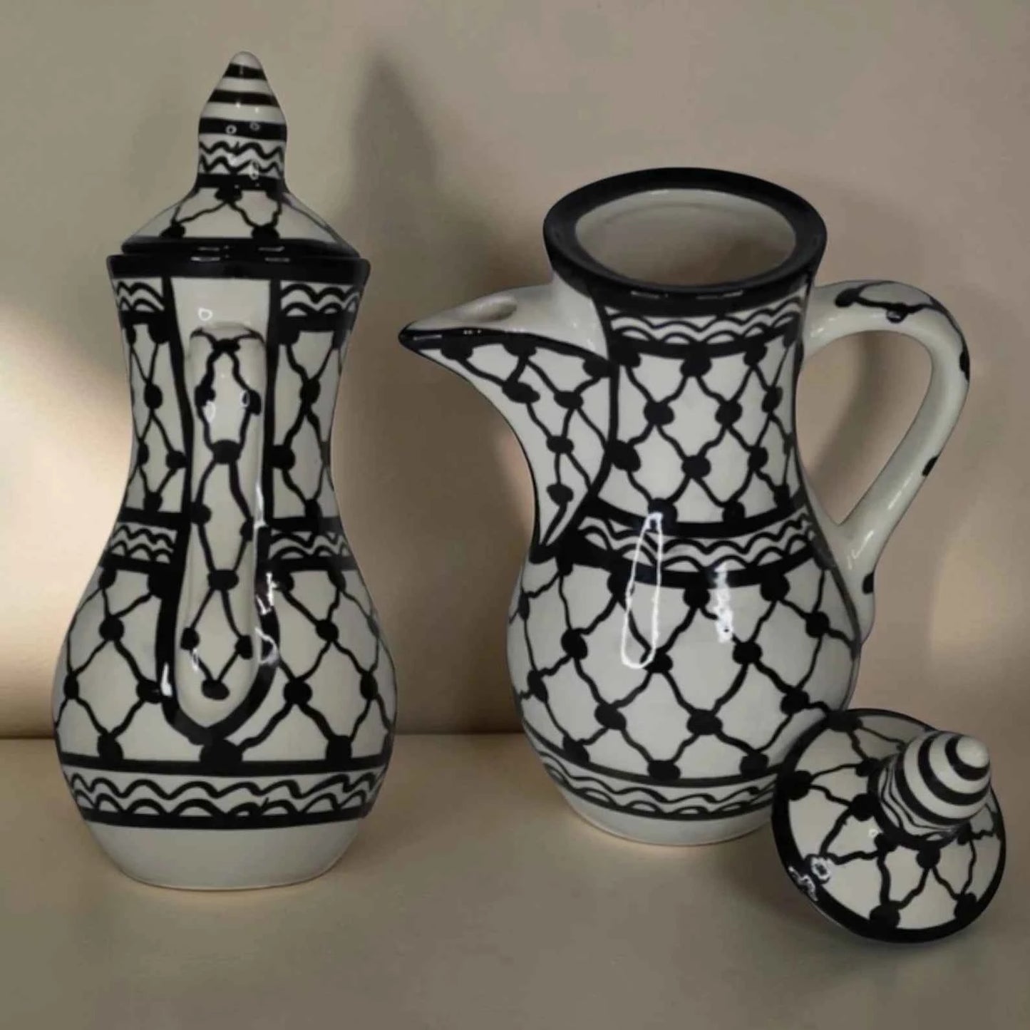Palestinian Keffiyeh Coffee Bundle with Rectangle Tray