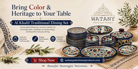 Al Khalil Palestinian Ceramic Dining Set
