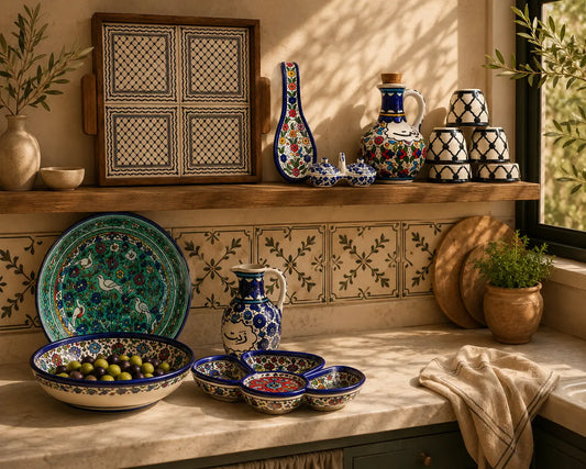 How to Build a Mediterranean-Inspired Kitchen with Handmade Ceramics - Watany Palestinian Products