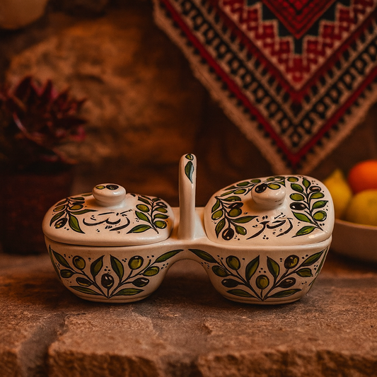 Ceramics tableware from al khalih Palestine - Watany Palestinian Products