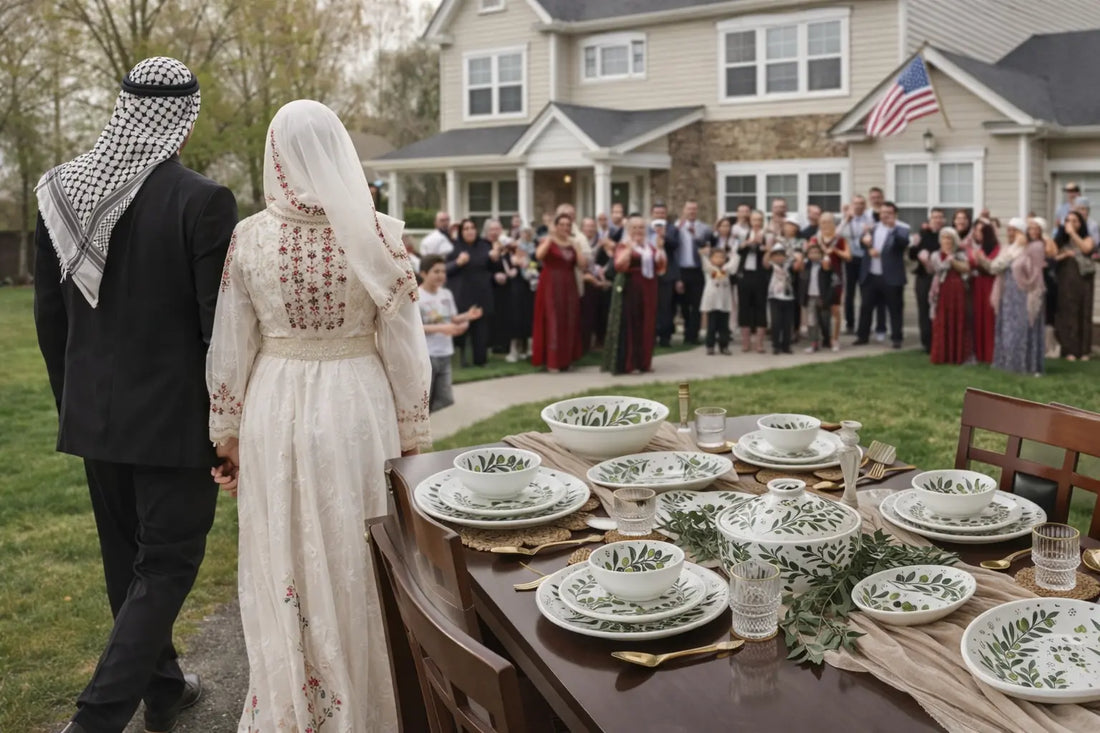 Palestinian Ceramic Dining Sets: A Beautiful Wedding Gift for a New Home - Watany Palestinian Products