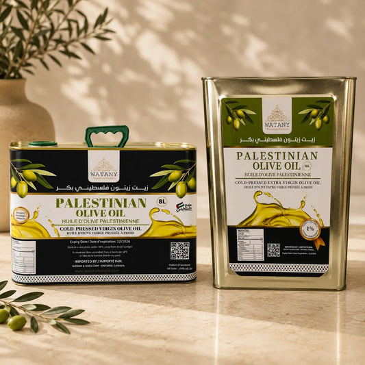 Palestinian Farmers Community Virgin Olive Oil – 1L, 8L & 16L - Watany Palestinian Products