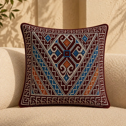Diamond Palestinian Tatreez Cushion Cover 45 cm