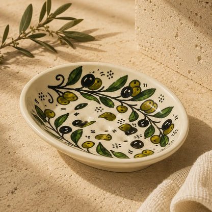 Porte-savon en céramique (11 cm × 14,3 cm × 3 cm)