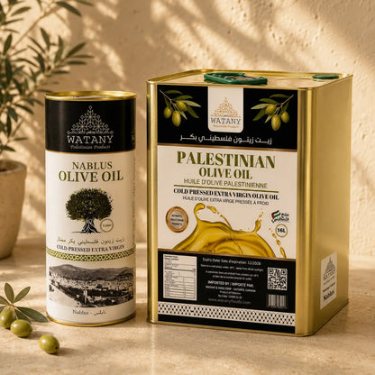 Nablus Palestinian Extra Virgin Olive Oil – 1L & 16L - Watany Palestinian Products
