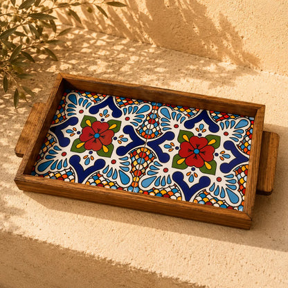 Plateau alimentaire rectangulaire palestinien 15x30x3 cm