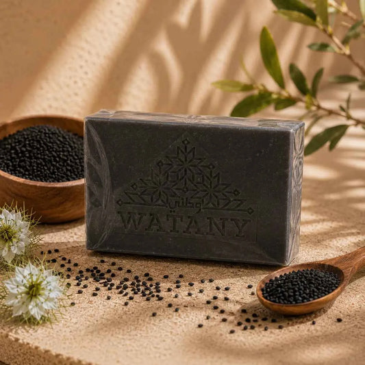 Palestinian Nabulsi Black cumin Olive Oil Soap Handmade in Nablus