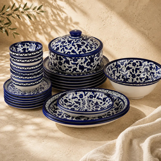 Handcrafted Ceramic Dinnerware Set for 6 – Luxury Tableware Dinner Set & Homeware Decor