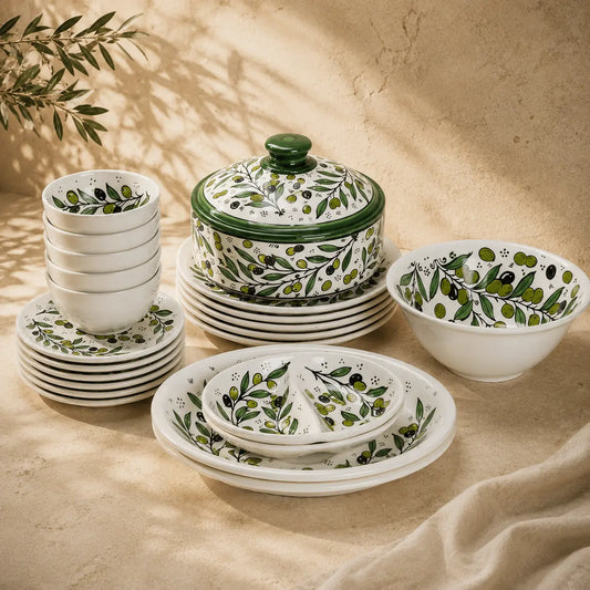 Handcrafted Ceramic Dinnerware Set for 6 – Luxury Tableware Dinner Set & Homeware Decor