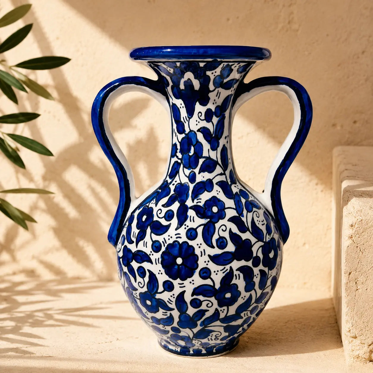 Handmade Ceramic Vase 15.5 × 25 cm