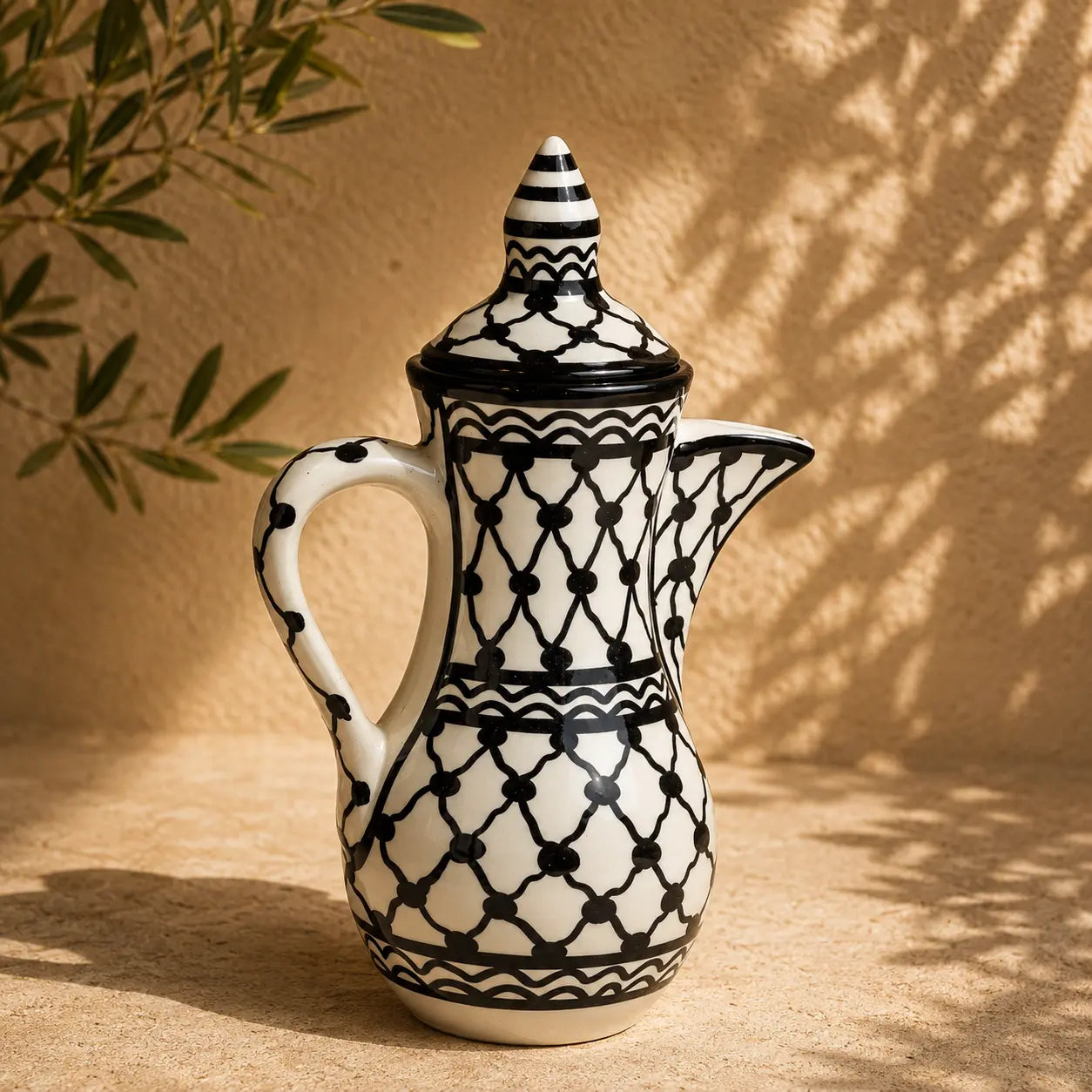 Pichet à café palestinien 17x17x26 cm