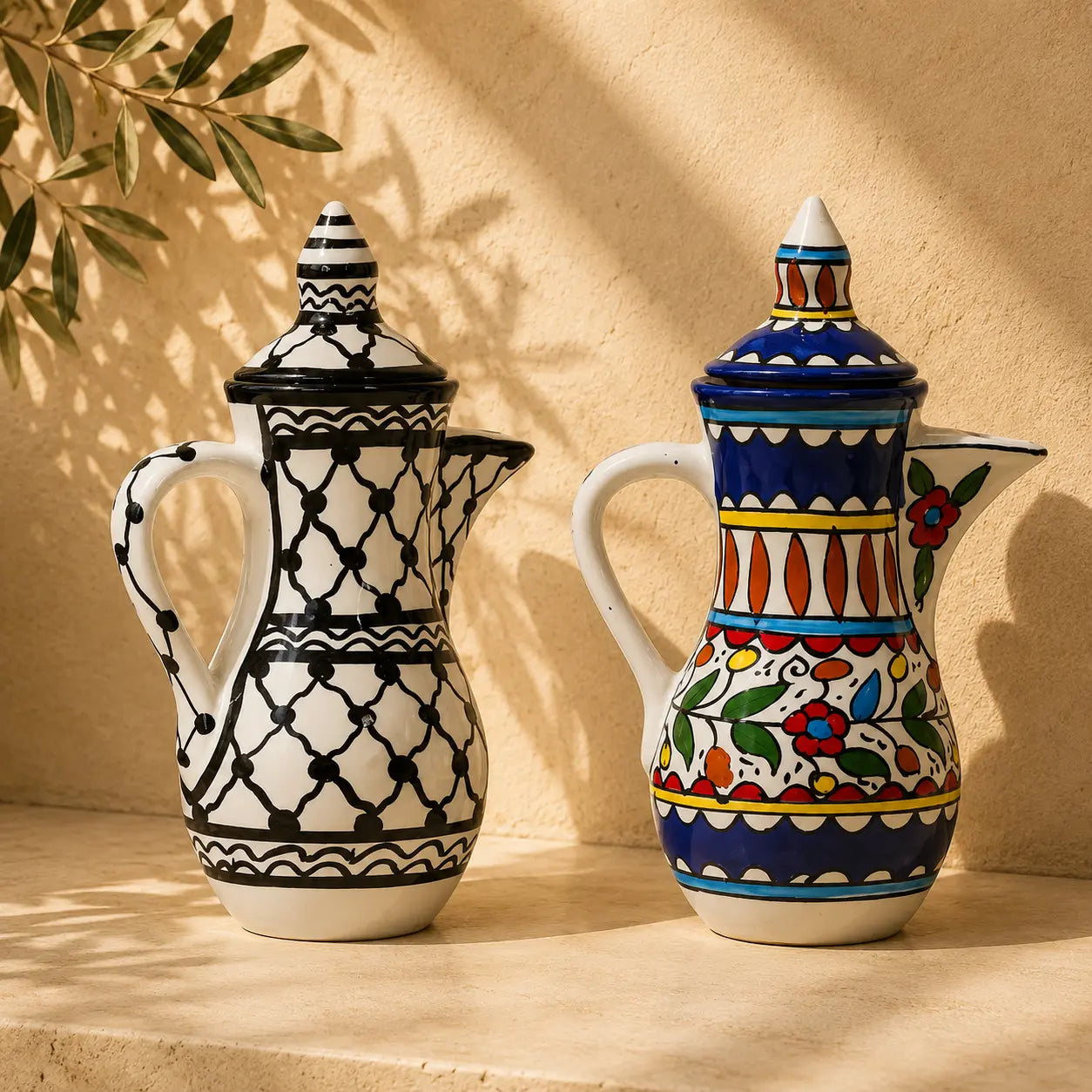 Pichet à café palestinien 17x17x26 cm
