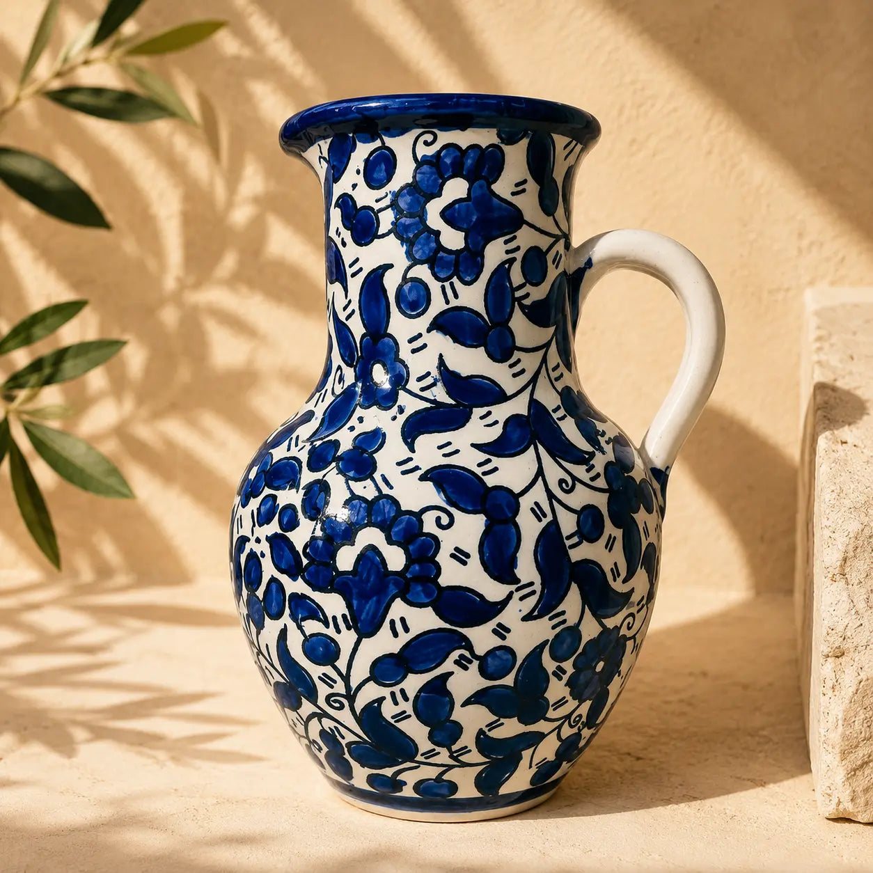 Handmade Ceramic Water Pitcher, Jug & Carafe 15 × 20 cm
