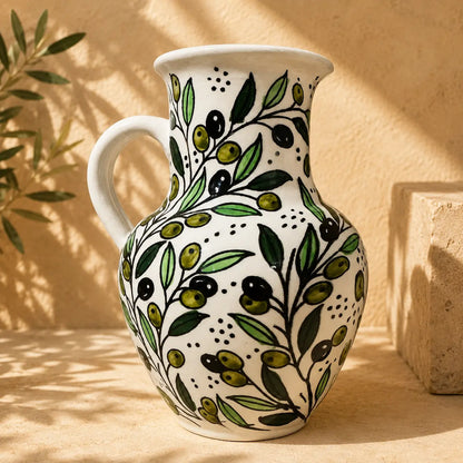 Handmade Ceramic Water Pitcher, Jug & Carafe 15 × 20 cm