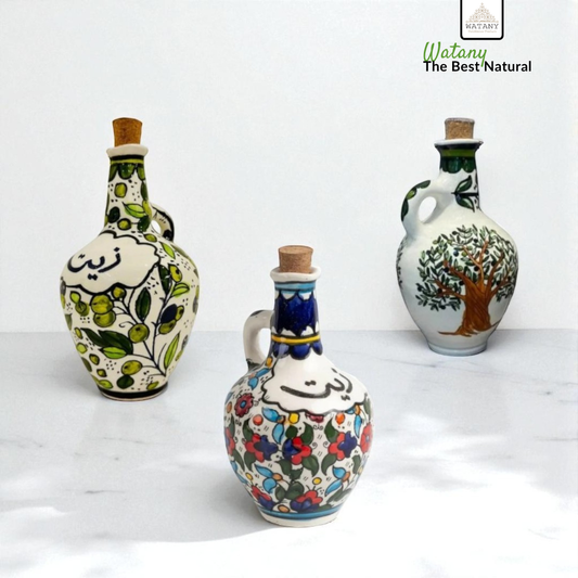 Pichet à huile d'olive 11x11x20 cm