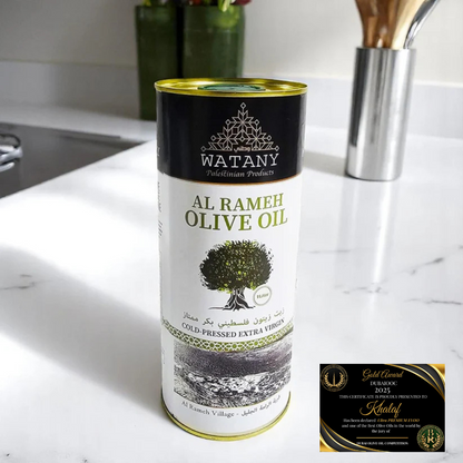 Al Rameh Palestinian Olive Oil – Premium Award‑Winning Extra Virgin Olive Oil (1 L & 16 L)