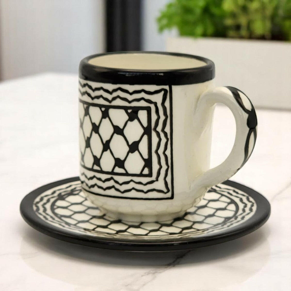 Palestinian Coffee Kuffia Cylinder Set.