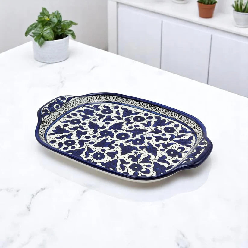 Palestinian Ceramic Serving Plate