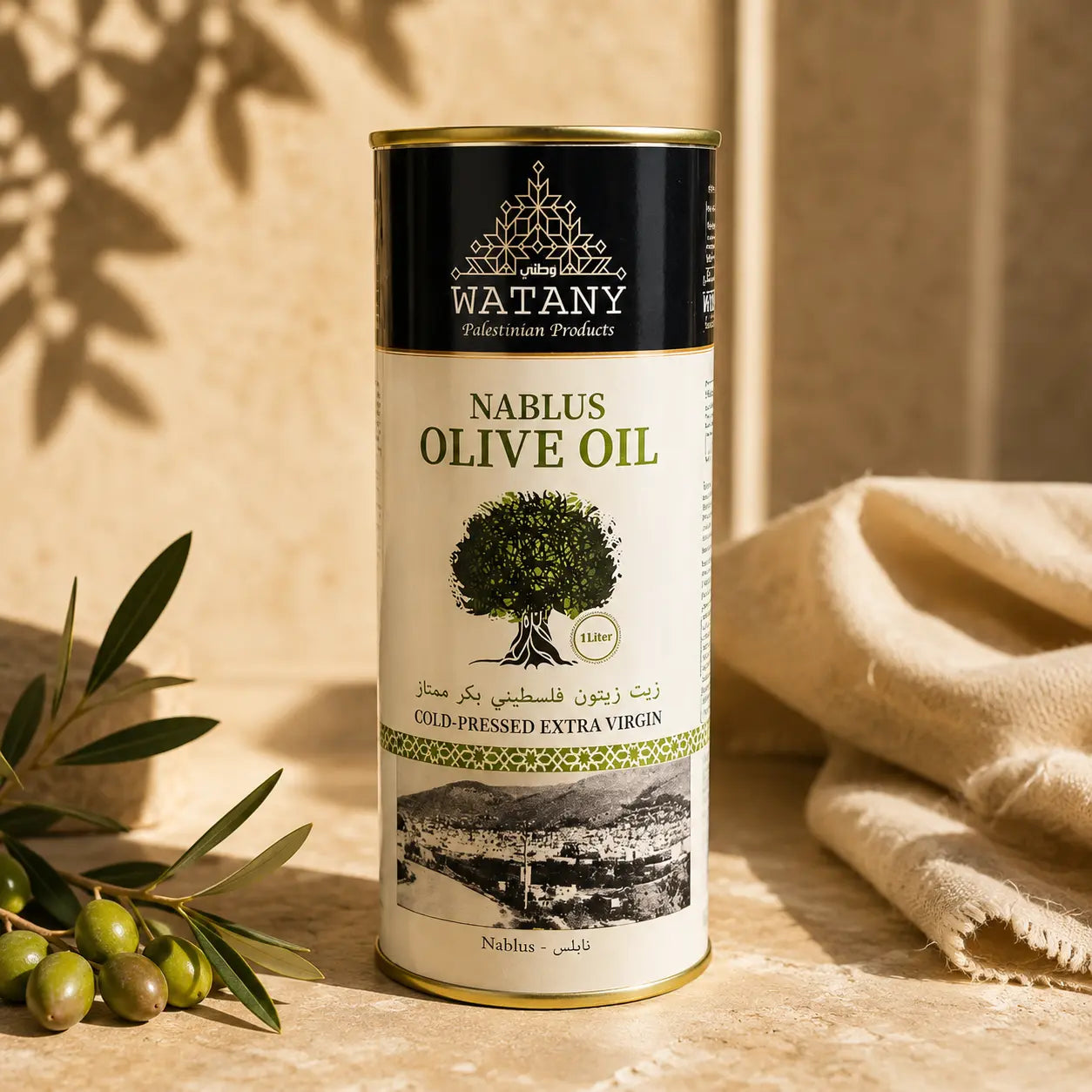 Nablus Palestinian Extra Virgin Olive Oil – 1L & 16L - Watany Palestinian Products