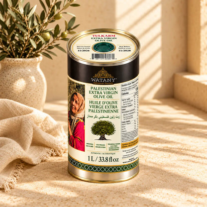 Huile d'olive palestinienne Tulkarm – Huile d'olive extra vierge premium en formats 1 L, 16 L et vrac