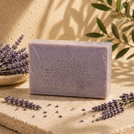 Palestinian Nabulsi Lavender Olive Oil Soap Handmade in Nablus