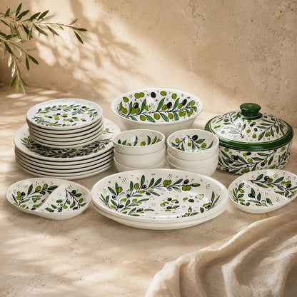 Handcrafted Ceramic Dinnerware Set for 6 – Luxury Tableware Dinner Set & Homeware Decor