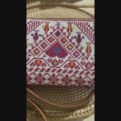 Palestinian Tatreez Crossbody Bag – Handmade Embroidered Shoulder Purse