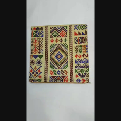 Cushion Cover Set of 2 – Palestinian Tatreez – 45 cm – Asic