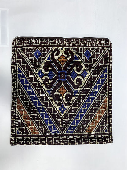 Cushion Cover Set of 2 – Palestinian Tatreez – 18×18 in – Diamond