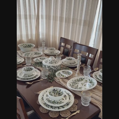 Ensemble de vaisselle en céramique artisanale pour 6 personnes – Service de table de luxe et décoration intérieure