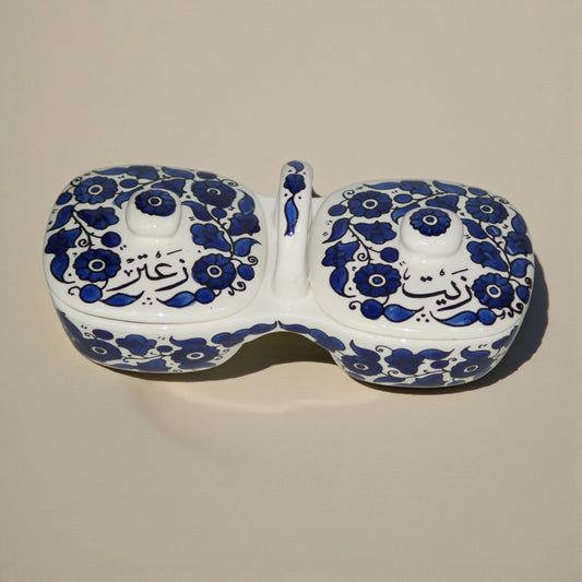 Olive Oil and Zaatar Plates Set 12×11.5×23.5 cm