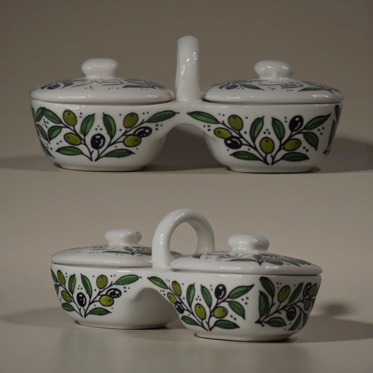 Olive Oil and Zaatar Plates Set 12×11.5×23.5 cm