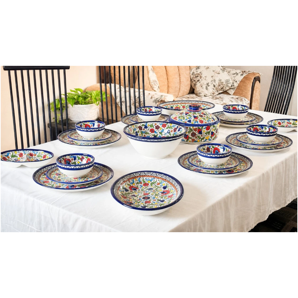Handcrafted Ceramic Dinnerware Set for 6 – Luxury Tableware Dinner Set & Homeware Decor