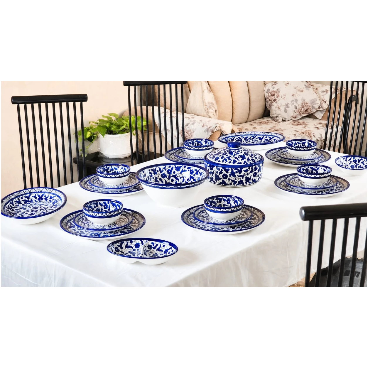 Handcrafted Ceramic Dinnerware Set for 6 – Luxury Tableware Dinner Set & Homeware Decor