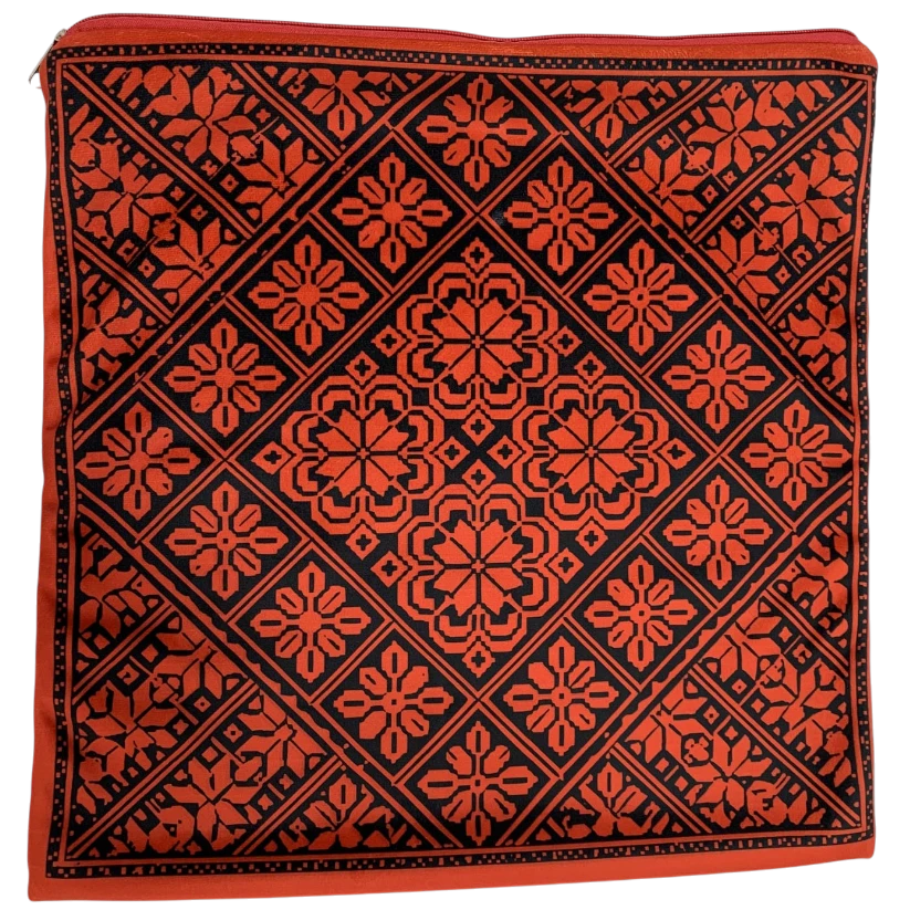 Cushion Cover Set of 2 – Palestinian Tatreez – 45 cm – Tantora - Watany Palestinian Products
