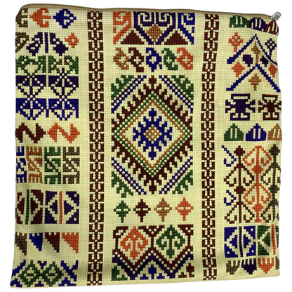 Cushion Cover Set of 2 – Palestinian Tatreez – 45 cm – Asic - Watany Palestinian Products