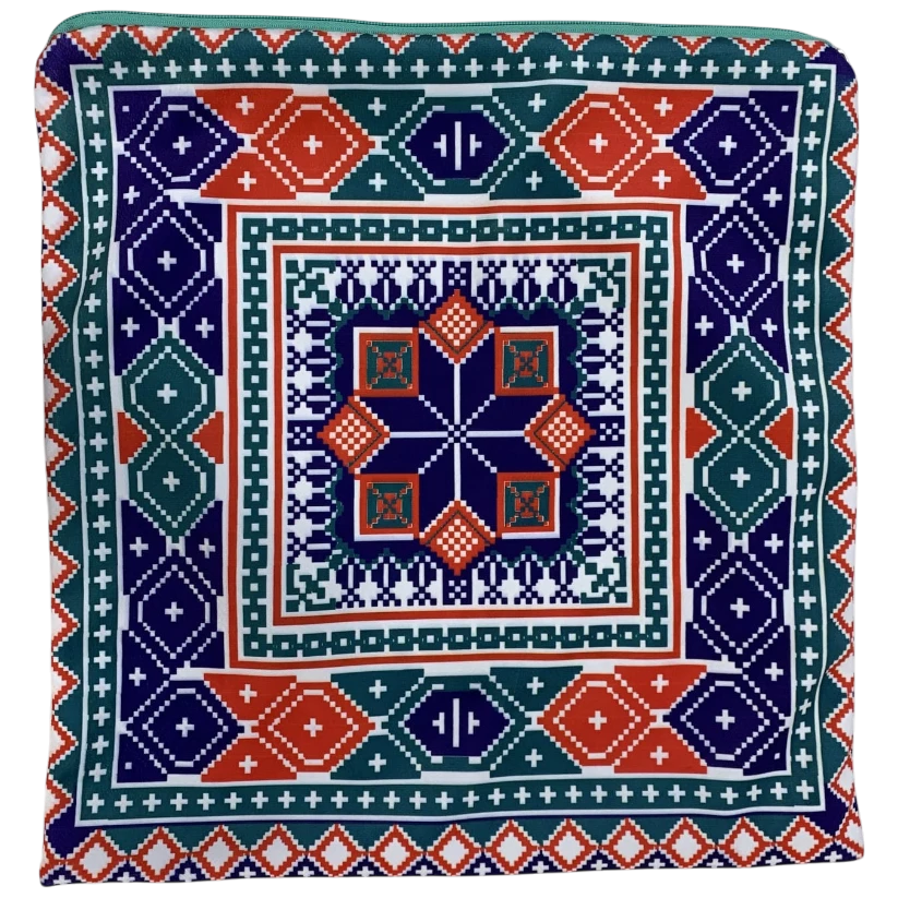 Cushion Cover Set of 2 – Palestinian Tatreez – 45 cm – Threadditions - Watany Palestinian Products
