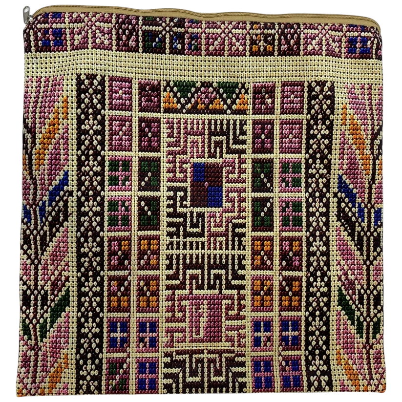 Cushion Cover Set of 2 – Palestinian Tatreez – 45 cm – Sidi - Watany Palestinian Products