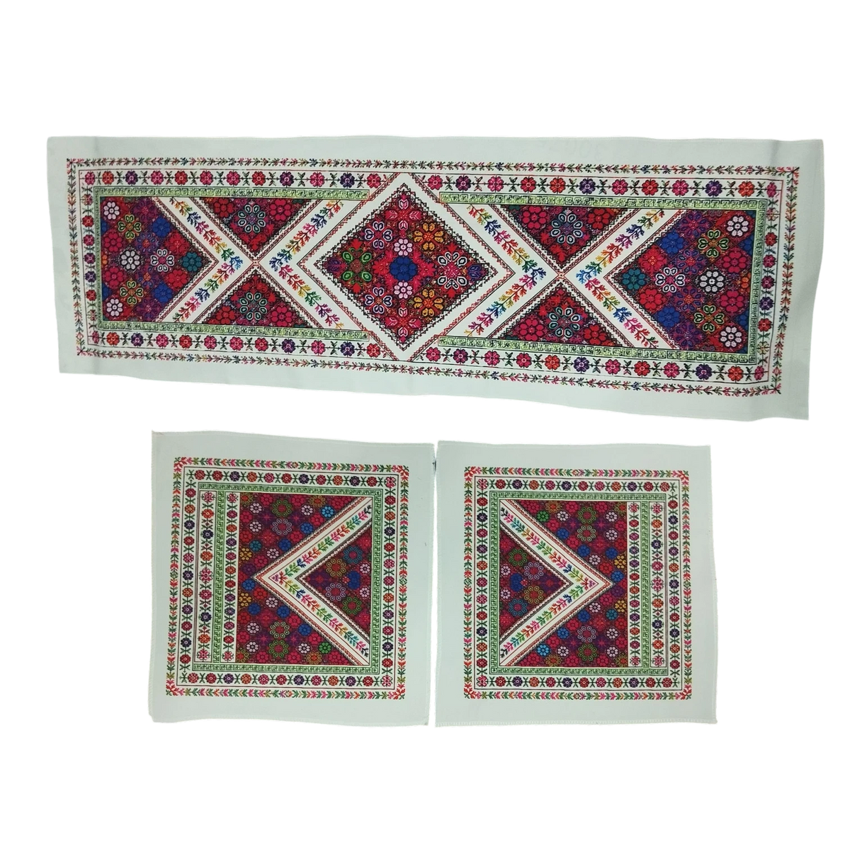 Living Room Tablecloth Set – Rainbow Blossom