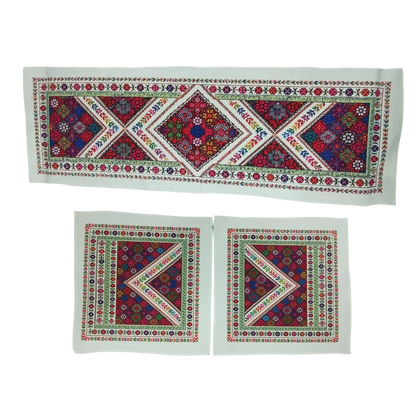 Living Room Tablecloth Set – Rainbow Blossom