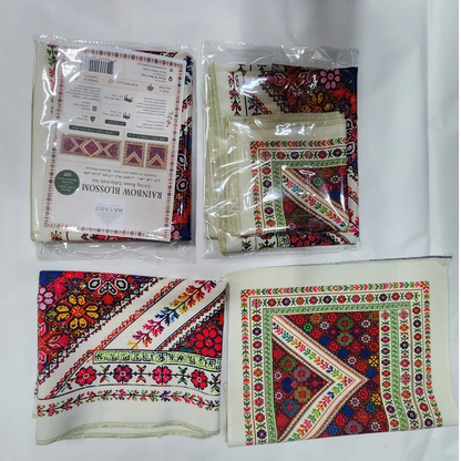 Living Room Tablecloth Set – Rainbow Blossom