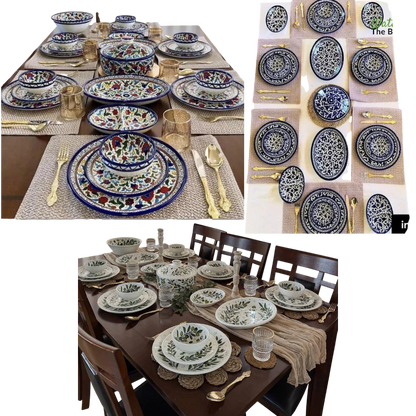 Handcrafted Ceramic Dinnerware Set for 6 – Luxury Tableware Dinner Set & Homeware Decor