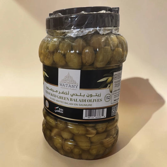 Olives vertes marinées palestiniennes de Jénine