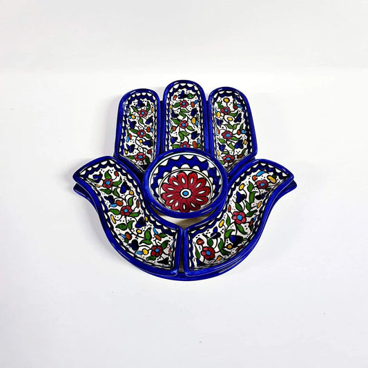 Plateau de noix palestiniennes fait main 32×32×10 cm